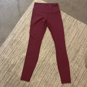 Lululemon Dark Mauve Cotton Yoga Pant Sz 6